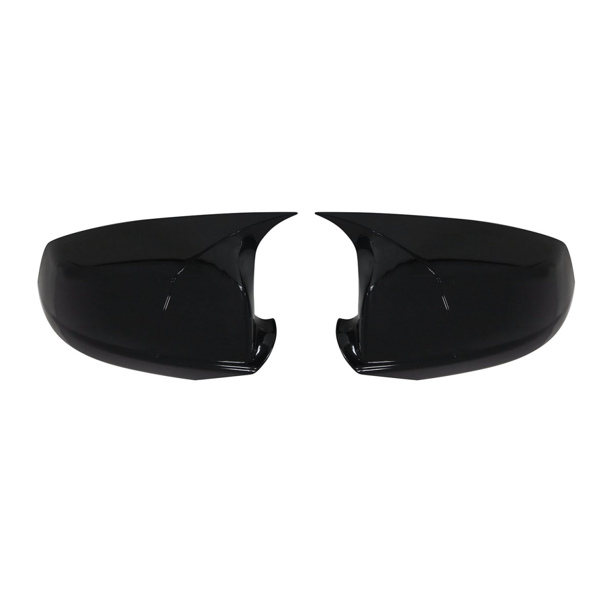 BMW 5 Series Mirror Cover - Omac - Bat Model ABS - Gloss Piano Black - '11-'13